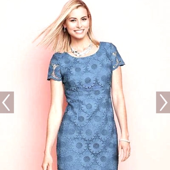 Talbots Dresses & Skirts - Talbots🌻HP 🌻 sunflower size 6 dress:CORNFLOWER see first photo for color